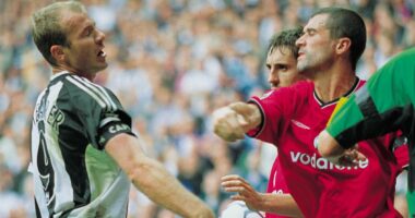 Art that packs a punch! Roy Keane's fiercest moments immortalised by artist who's painted ALL of notorious hard man's 11 Man United red cards