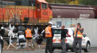 Authorities investigate the death of a rail conductor who was struck by a train in Montana