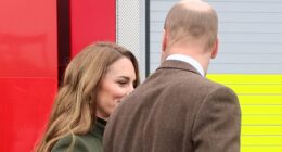 Beaming Princess of Wales pats William affectionately as the couple share a loved-up moment on surprise visit to Northern Ireland