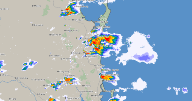 The BoM's rain rate radar.