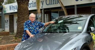 A man was struck by a suspected meteorite while driving on a remote highway in South Australia, leaving experts completely baffled.