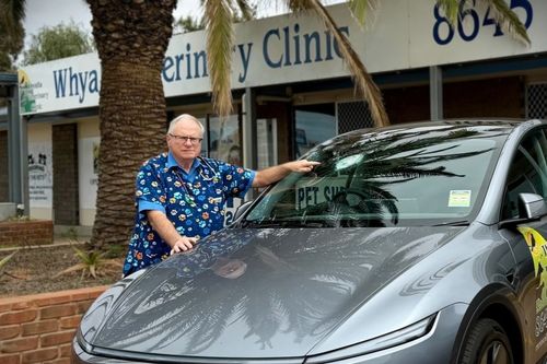A man was struck by a suspected meteorite while driving on a remote highway in South Australia, leaving experts completely baffled.