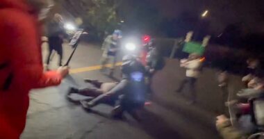 Brawl erupts outside Portland ICE facility leaving several injured
