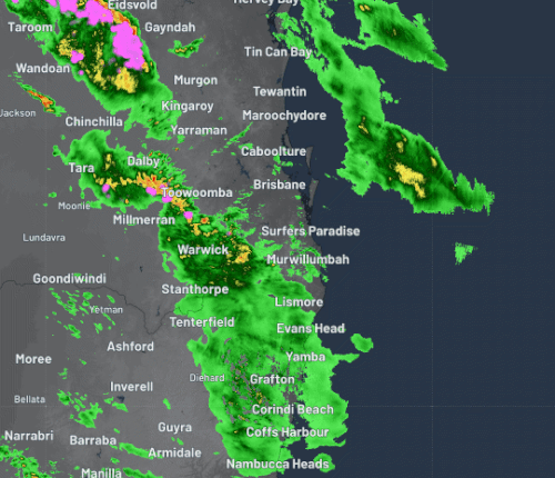 Southeast Queensland was lashed with its heaviest downpour in more than six months.