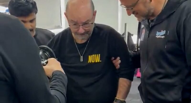 Captive's paralysed father learns to walk again ahead of release