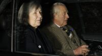 Charles is seen for the first time since Andrew gave up his titles