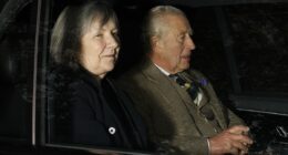 Charles is seen for the first time since Andrew gave up his titles