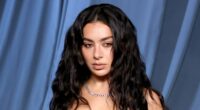 Charli XCX stuns in dramatic lace and leather gown