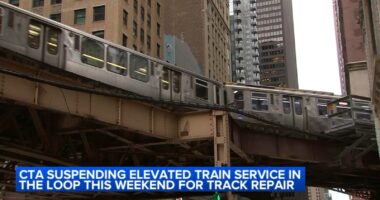 Chicago CTA riders brace for weekend work halting of trains on elevated Loop tracks on Brown, Green, Orange and Pink lines