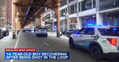 Chicago downtown shooting: 14-year-old boy shot, injured near Adams, Wells in the Loop downtown, police say