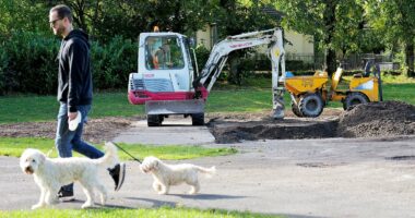 Children's park bulldozed after villagers sued over 'noisy' football