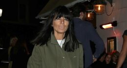 Claudia Winkleman cuts a trendy figure at swanky birthday bash