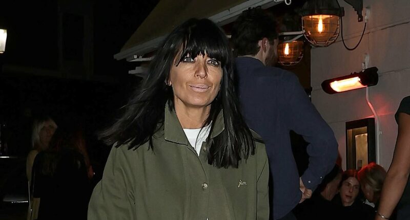 Claudia Winkleman cuts a trendy figure at swanky birthday bash