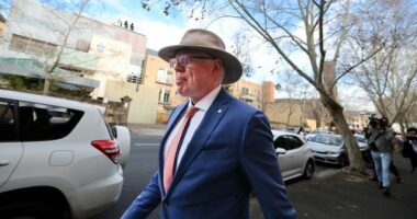 Gareth James Ward departs Darlinghurst Court in Sydney after being found guilty of sexual intercourse without consent and indecent assault. Friday 25th July 2025. Photo: Dylan Coker / The Sydney Morning Herald