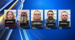 Tifany Adams, Tad Culllum, Cora Twombly, Cole Twombly, and Paul Grice (Courtesy: Texas County Sheriff's Office)