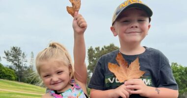 Dad saved by his children after man with 'demonic stare' attacked him