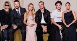 David Beckham gushes over Victoria as family sit united at Paris show