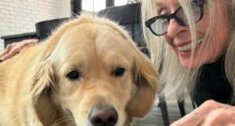 Diane Keaton cuddles up to her dog in last photo before her death