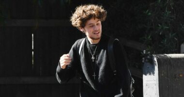 Diane Keaton's grieving son Duke, 25, seen for first time since death