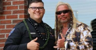 Dog the Bounty Hunter's cop son gets job back after fireball crash