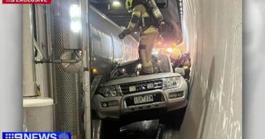 Amazingly no one was physically hurt in the Burnley Tunnel crash.