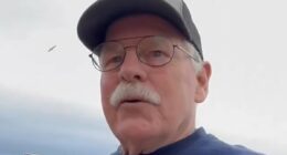 Elderly man with stick faces federal probe over Trump threat at rally