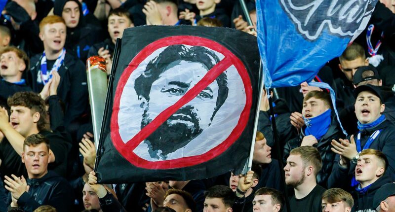 Empty seats at Ibrox tell their own story... fan anger over Martin's reign has now turned to apathy