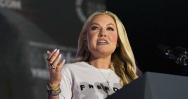 Erika Kirk rallies with JD Vance at emotional Turning Point event: 'Find your voice'