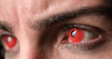 Eye expert warns coloured Halloween contact lenses could leave you BLIND: Cheap costume accessory could cause devastating corneal ulcers