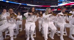 Fans are split over World Series national anthem performance