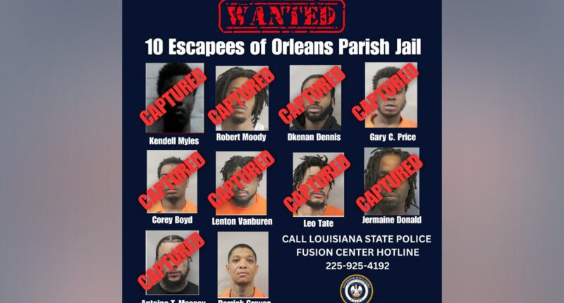 Final New Orleans jail escapee Derrick Groves taken into custody after five-month manhunt
