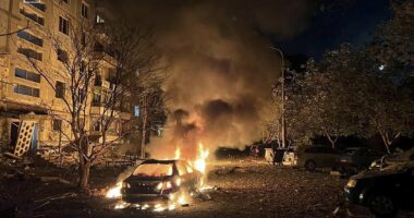 Five people killed after Russian missile and drone attack hits Lviv