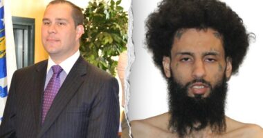 Former mayor stabbed outside blue state business, suspect with multiple arrests charged