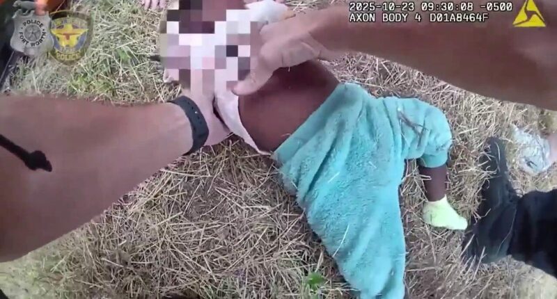 Fort Worth police and Good Samaritans rescue baby trapped under vehicle on interstate