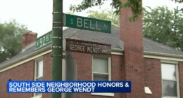 George Wendt Way unveiled at 92nd Place and Bell Street in honor of late 'Cheers' cast member and Beverly, Chicago native