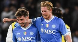 Gilmour can still see the positives of playing with De Bruyne... despite seeing his own game time suffer in Naples