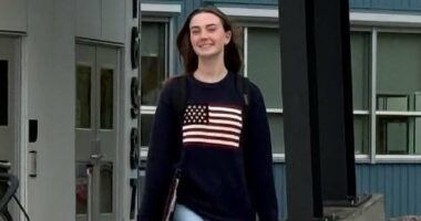 Girl in American flag sweater 'is called fascist supporter by teacher'
