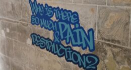 Graffiti exhibition makes Canterbury cathedral 'look like a car park'