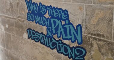 Graffiti exhibition makes Canterbury cathedral 'look like a car park'