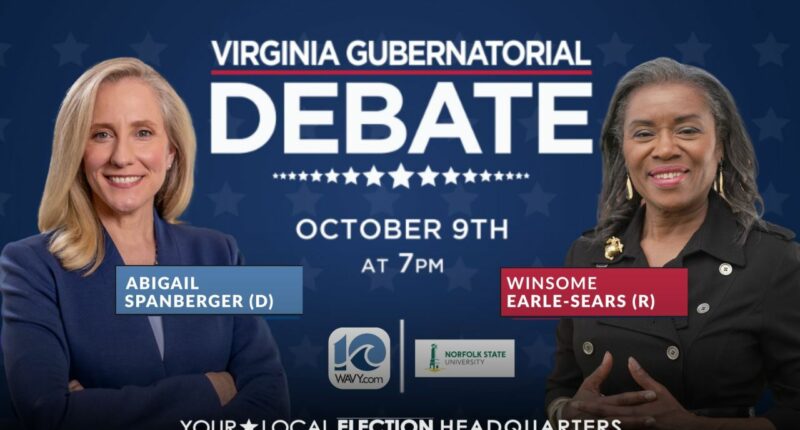 HOW TO WATCH: Spanberger, Earle-Sears to face off in exclusive Virginia gubernatorial debate