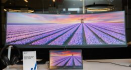 HP’s new 49-inch curved ultrawide monitor has a pop-up webcam