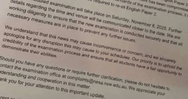 HSC hoax letter