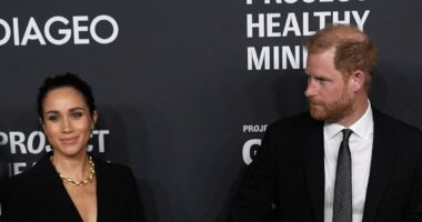 Harry and Meghan's awkward red carpet moments at New York gala
