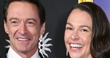 Hugh Jackman and Sutton Foster make red carpet debut as a couple