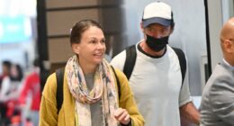 Hugh Jackman and Sutton Foster seen after Deborra-Lee reconciliation