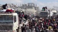 Humanitarian aid begins moving into Gaza as ceasefire holds