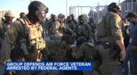 ICE in Chicago: Barricades set up for designated protest zones near Broadview ICE facility; Air Force veteran Dana Briggs arrested