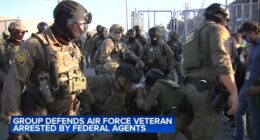 ICE in Chicago: Barricades set up for designated protest zones near Broadview ICE facility; Air Force veteran Dana Briggs arrested