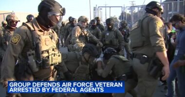 ICE in Chicago: Barricades set up for designated protest zones near Broadview ICE facility; Air Force veteran Dana Briggs arrested