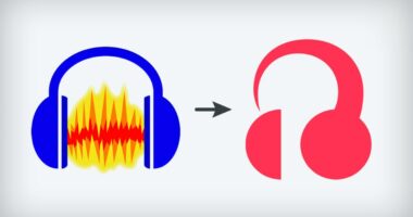 If you can get past the terrible logo, Audacity 4 looks pretty great